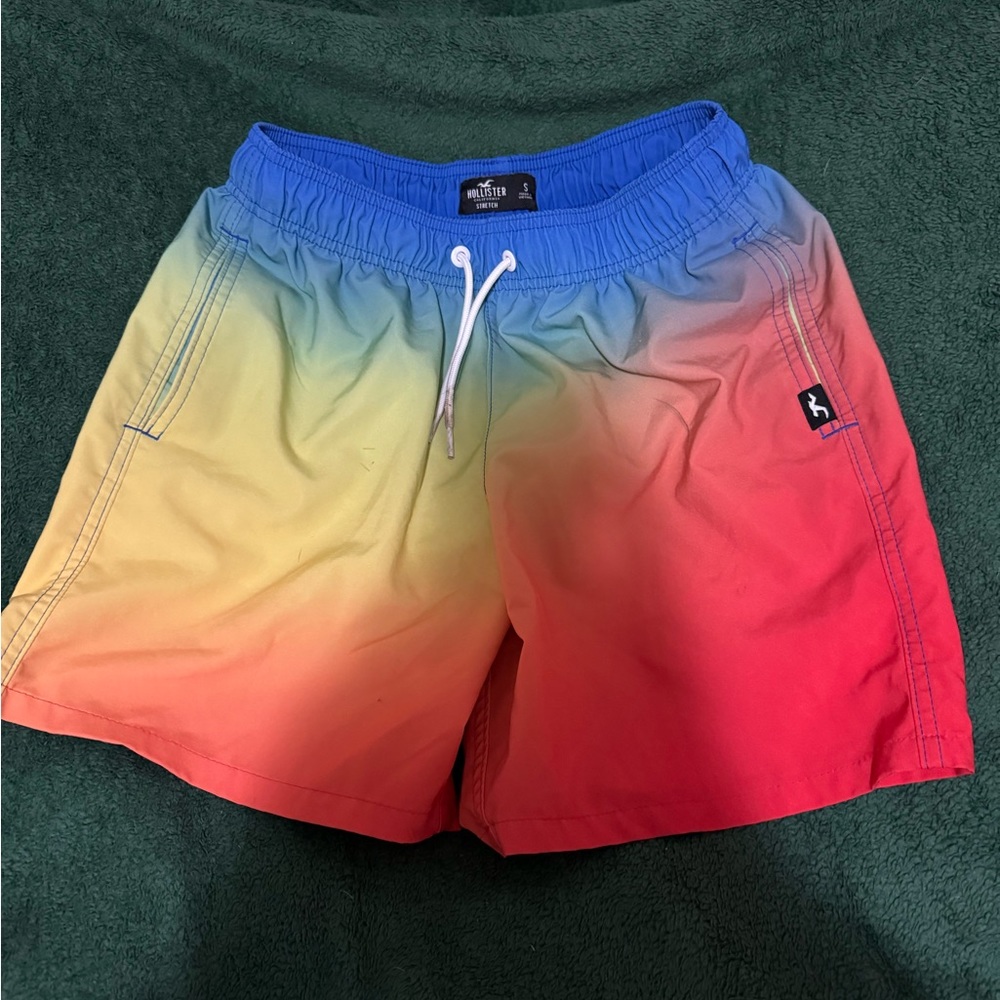 Hollister multi color swim trunks